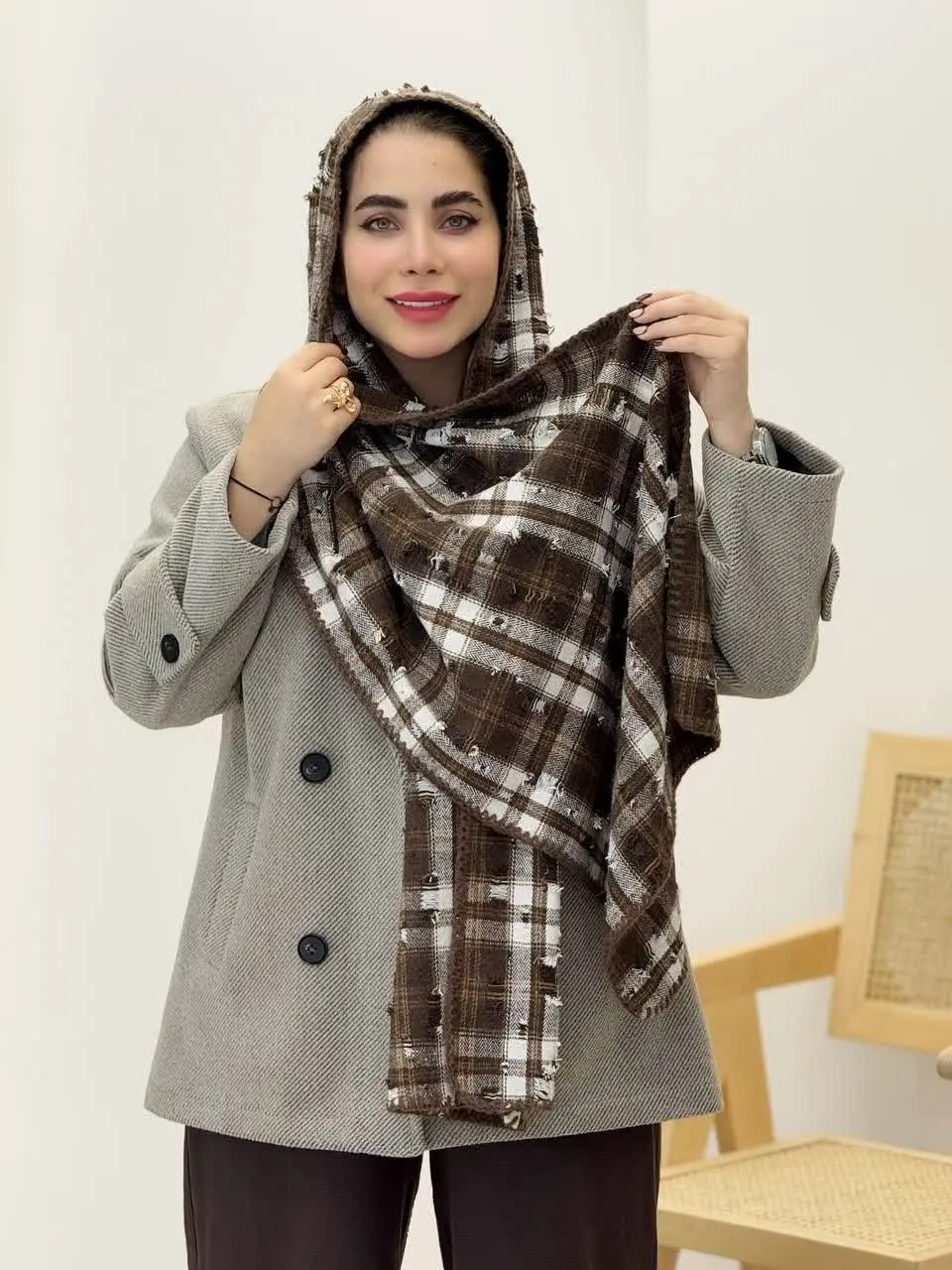 3686-شال پاییزه آسو